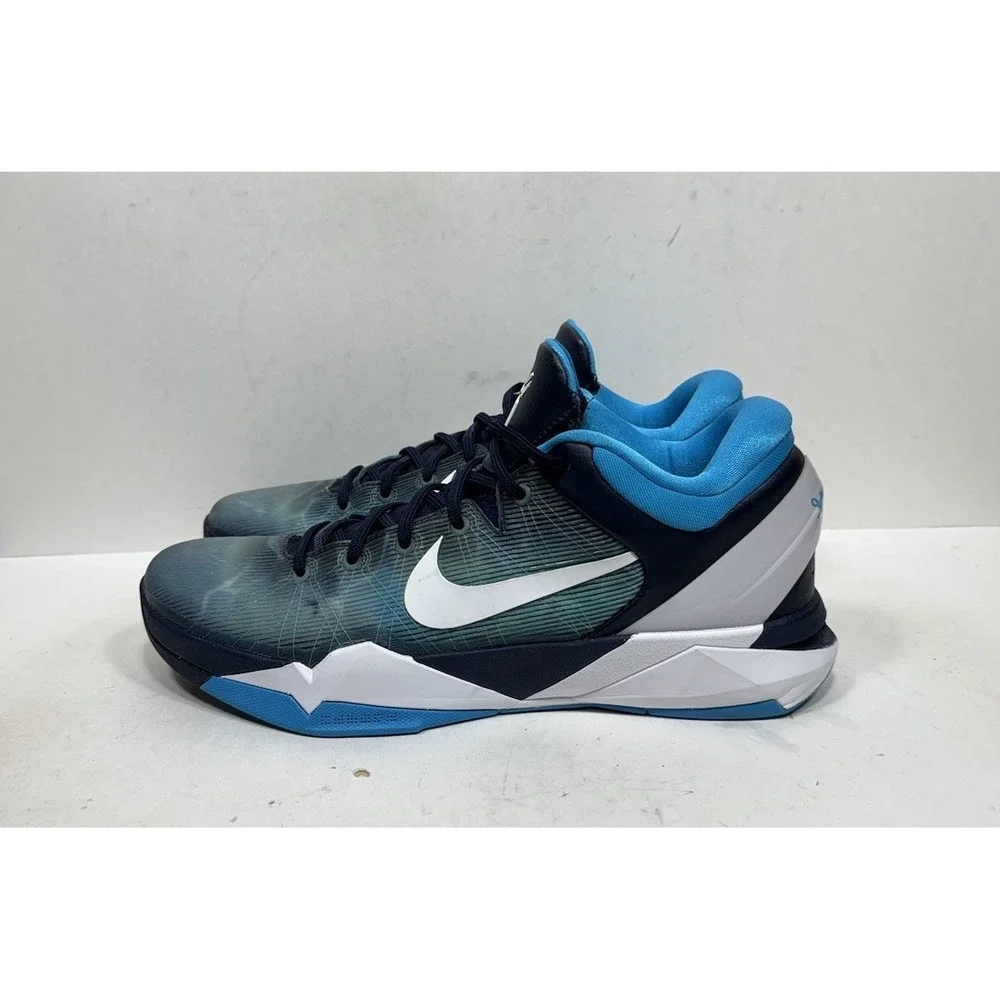 Nike Zoom Kobe 7 System Shark Basketball Shoes Bryant 488371-401 Men's Size 13